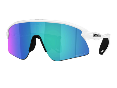 OAKLEY | STUNT DEVIL | MATTE WHITE | PRIZM SAPPHIRE | AKINIAI SPORTUI | MTB | DH | REGBIUI | BĖGIMUI | ŠUOLIAMS | DVIRAČIŲ SPORTUI | BURIAVIMUI | FUTBOLUI | PRO EYEWEAR