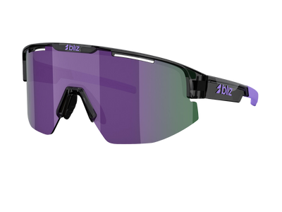 BLIZ MATRIX SMALL | CRYSTAL BLACK | PURPLE | AKINIAI SPORTUI | DVIRAČIŲ SPORTUI | BĖGIMUI | TINKLINIUI | TENISUI | PADELIUI | PRO EYEWEAR