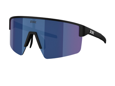 BLIZ P004 | MATTE BLACK | BLUE AKINIAI SPORTUI | DVIRATININKO AKINIAI | BĖGIMUI | TINKLINIUI | PADELIUI | GOLFUI