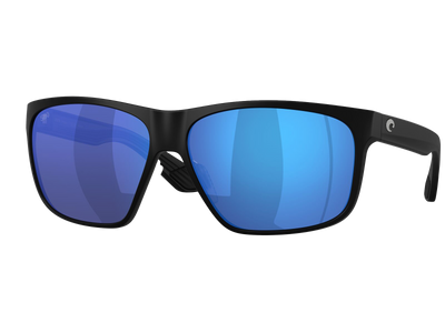 COSTA DEL MAR® | TRADES | MATTE BLACK | BLUE MIRROR POLIARIZUOTI AKINIAI | LAISVALAIKIUI | ŽŪKLEI | PRO EYEWEAR